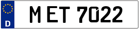Trailer License Plate